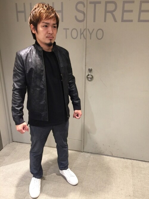 HIGH STREET 新宿マルイメン店ippeiさんのライダースジャケットを使ったコーディネート - ZOZOTOWN