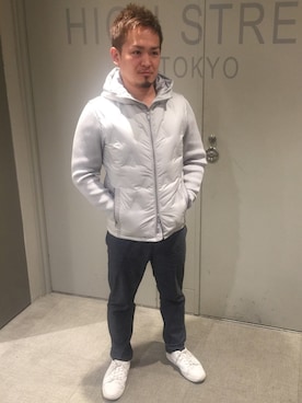 「HIGH STREET（ハイストリート）のアイテム」を使った、ippeiさん（メンズ・162cm）の冬コーディネート