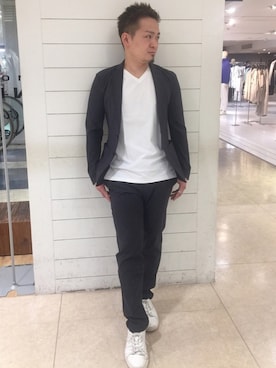 「HIGH STREET（ハイストリート）のアイテム」を使った、ippeiさん（メンズ・162cm）の春コーディネート