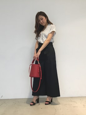 「PINKY&DIANNE（ピンキーアンドダイアン）のアイテム（トートバッグ）」を使った、PINKY&DIANNEさん（レディース・163cm）の夏コーディネート