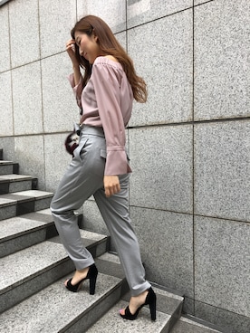 「PINKY&DIANNE（ピンキーアンドダイアン）のアイテム（パンプス）」を使った、PINKY&DIANNEさん（レディース・163cm）の夏コーディネート