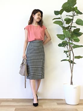 「ドット柄」｜PINKY&DIANNEさん（レディース・159cm）の夏コーディネート