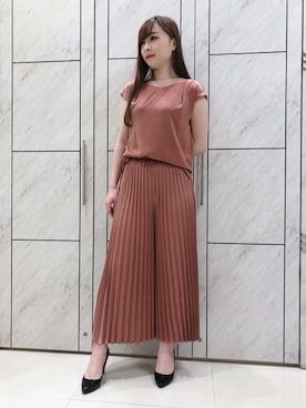 「アイテム（シャツ/ブラウス、ピンク系）」を使った、PINKY&DIANNEさん（レディース・165cm）の夏コーディネート