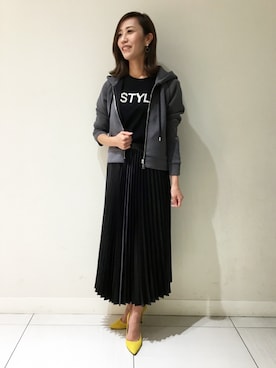 「PINKY&DIANNE（ピンキーアンドダイアン）のアイテム（Tシャツ/カットソー）」を使った、PINKY&DIANNEさん（レディース・165cm）の秋コーディネート