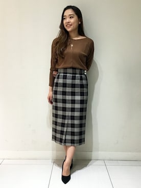 「PINKY&DIANNE（ピンキーアンドダイアン）のアイテム（Tシャツ/カットソー）」を使った、PINKY&DIANNEさん（レディース・165cm）の秋コーディネート