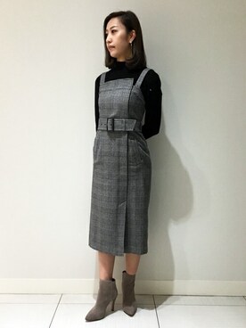 「PINKY&DIANNE（ピンキーアンドダイアン）のアイテム（ワンピース）」を使った、PINKY&DIANNEさん（レディース・165cm）の秋コーディネート