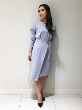 Pinky Dianne ピンキーアンドダイアン の ドラマ 中村アンさん着用 ダブルククロスアシンメトリーワンピース ワンピース Wear