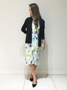 「おでかけ」｜「アイテム（ワンピース/ドレス）」を使った、PINKY&DIANNEさん（レディース・155cm）の冬コーディネート