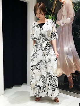 「おでかけ」｜「アイテム（ワンピース/ドレス）」を使った、PINKY&DIANNEさん（レディース・164cm）の夏コーディネート