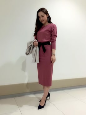 「PINKY&DIANNE（ピンキーアンドダイアン）のアイテム（ワンピース）」を使った、PINKY&DIANNEさん（レディース・166cm）の秋コーディネート