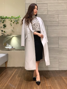 「オフィススタイル」｜「アイテム（ブルゾン）」を使った、PINKY&DIANNEさん（レディース・155cm）の秋コーディネート