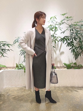 「PINKY&DIANNE（ピンキーアンドダイアン）のアイテム（Tシャツ/カットソー）」を使った、PINKY&DIANNEさん（レディース・155cm）の冬コーディネート