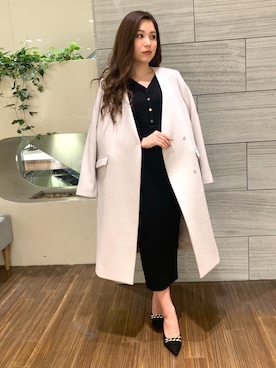 「PINKY&DIANNE（ピンキーアンドダイアン）のアイテム（ワンピース）」を使った、PINKY&DIANNEさん（レディース・155cm）の冬コーディネート