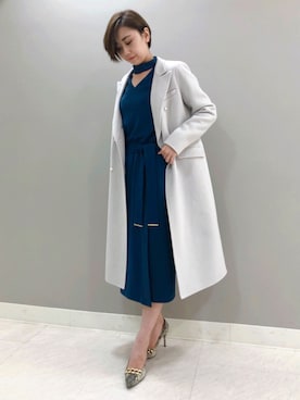 「二次会」｜「アイテム（ブルゾン）」を使った、PINKY&DIANNEさん（レディース・164cm）の冬コーディネート