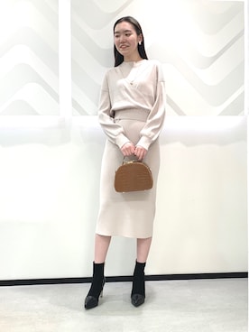 「PINKY&DIANNE（ピンキーアンドダイアン）のアイテム（ワンピース）」を使った、PINKY&DIANNEさん（レディース・169cm）の冬コーディネート