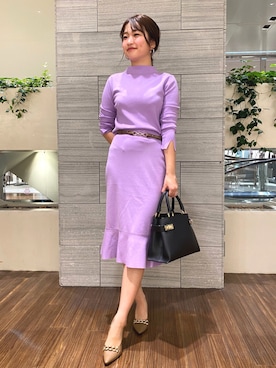 「ニットアップ」｜PINKY&DIANNEさん（レディース・158cm）の冬コーディネート