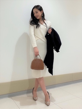 「ニットアップ」｜PINKY&DIANNEさん（レディース・166cm）の冬コーディネート