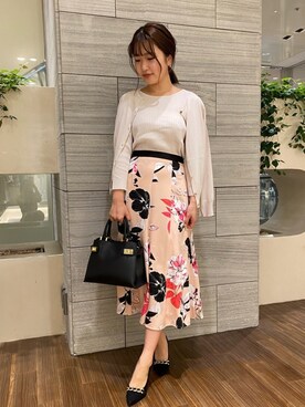 「PINKY&DIANNE（ピンキーアンドダイアン）のアイテム（スカート）」を使った、PINKY&DIANNEさん（レディース・158cm）の冬コーディネート