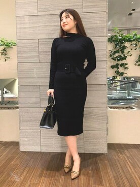 「PINKY&DIANNE（ピンキーアンドダイアン）のアイテム（ワンピース）」を使った、PINKY&DIANNEさん（レディース・164cm）の冬コーディネート