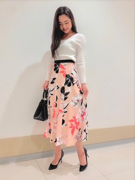 「PINKY&DIANNE（ピンキーアンドダイアン）のアイテム（スカート）」を使った、PINKY&DIANNEさん（レディース・166cm）の冬コーディネート