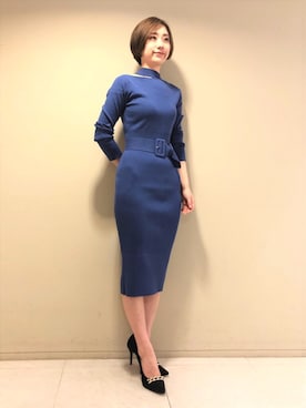 「PINKY&DIANNE（ピンキーアンドダイアン）のアイテム（ワンピース）」を使った、PINKY&DIANNEさん（レディース・164cm）の冬コーディネート