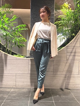 「PINKY&DIANNE（ピンキーアンドダイアン）のアイテム（Tシャツ/カットソー）」を使った、PINKY&DIANNEさん（レディース・158cm）の冬コーディネート