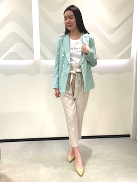 「PINKY&DIANNE（ピンキーアンドダイアン）のアイテム（Tシャツ/カットソー）」を使った、PINKY&DIANNEさん（レディース・169cm）の冬コーディネート