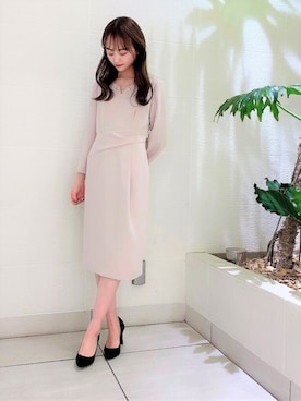 「PINKY&DIANNE（ピンキーアンドダイアン）のアイテム（ワンピース）」を使った、PINKY&DIANNEさん（レディース・156cm）の冬コーディネート