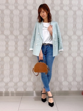 「PINKY&DIANNE（ピンキーアンドダイアン）のアイテム（Tシャツ/カットソー）」を使った、PINKY&DIANNEさん（レディース・166cm）の冬コーディネート