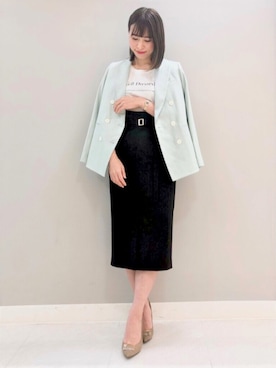 「PINKY&DIANNE（ピンキーアンドダイアン）のアイテム（Tシャツ/カットソー）」を使った、PINKY&DIANNEさん（レディース・168cm）の冬コーディネート