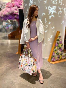 「PINKY&DIANNE（ピンキーアンドダイアン）のアイテム（ワンピース）」を使った、PINKY&DIANNEさん（レディース・155cm）の春コーディネート