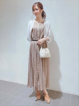 「PINKY&DIANNE（ピンキーアンドダイアン）のアイテム（ワンピース）」を使った、PINKY&DIANNEさん（レディース・166cm）の春コーディネート