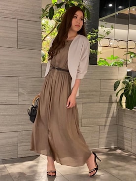 「PINKY&DIANNE（ピンキーアンドダイアン）のアイテム（ワンピース）」を使った、PINKY&DIANNEさん（レディース・155cm）の春コーディネート