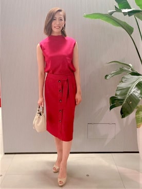 「ニットアップ」｜PINKY&DIANNEさん（レディース・165cm）の春コーディネート