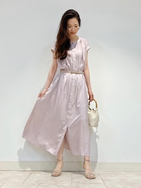 「PINKY&DIANNE（ピンキーアンドダイアン）のアイテム（ワンピース）」を使った、PINKY&DIANNEさん（レディース・162cm）の春コーディネート