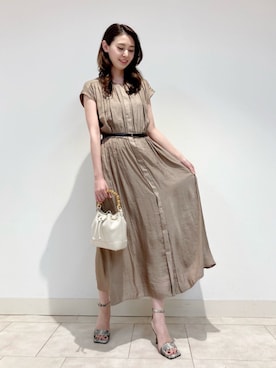 「PINKY&DIANNE（ピンキーアンドダイアン）のアイテム（ワンピース）」を使った、PINKY&DIANNEさん（レディース・166cm）の夏コーディネート