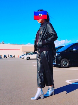 「アイテム（ブーツ、シルバー系）」を使った、adさん（レディース・162cm）の冬コーディネート