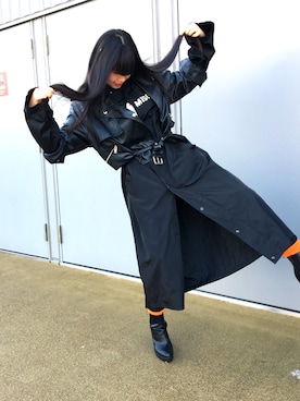 「MISBHV（ミスビヘイブ）のアイテム（ジャケット/アウター）」を使った、adさん（レディース・163cm）の冬コーディネート