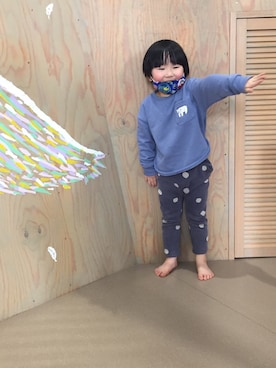 「SM2（エスエムツー）のアイテム」を使った、rennnさん（キッズ・100cm）の春コーディネート