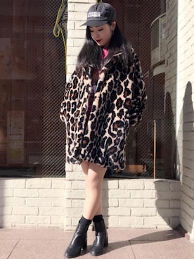 「ビッグサイズコーデ」｜「アイテム（ワンピース/ドレス）」を使った、sugiyama.sさん（レディース・157cm）の冬コーディネート