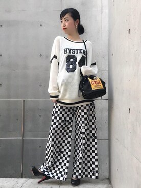 「コラボレーション」｜「アイテム（サロペット/オーバーオール）」を使った、sugiyama.sさん（レディース・157cm）の夏コーディネート