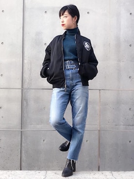 sugiyama.sさん（レディース・157cm）の冬コーディネート