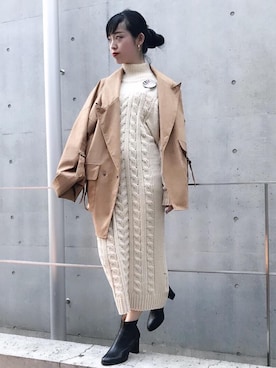 sugiyama.sさん（レディース・157cm）の冬コーディネート