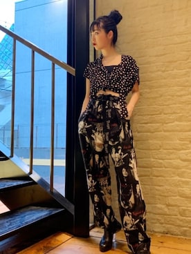 「ボウタイシャツ」｜sugiyama.sさん（レディース・157cm）の春コーディネート