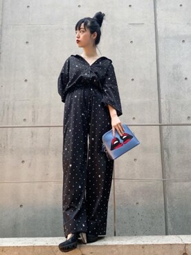 「リラックスコーデ」｜「アイテム（つなぎ/オールインワン）」を使った、sugiyama.sさん（レディース・157cm）の春コーディネート