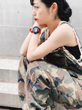 「カモフラージュ柄」｜sugiyama.sさん（レディース・157cm）の春コーディネート