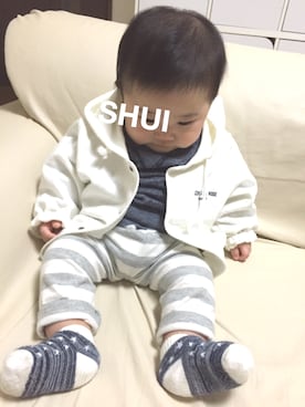 「コムサデモード」｜shu---i♡さん（キッズ・60cm）の春コーディネート
