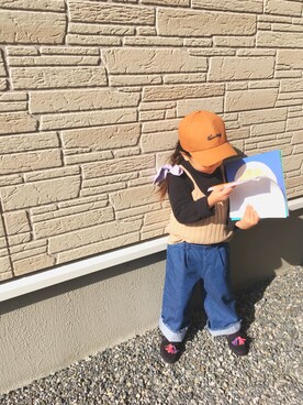 enacodeさん（キッズ・90cm）の冬コーディネート