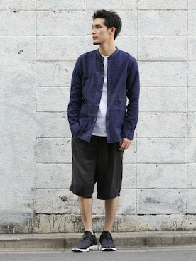 「M.A.M（マム）のアイテム」を使った、nano・universe men's STAFFさん（メンズ・178cm）の夏コーディネート