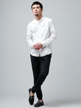 「CAMINANDO（カミナンド）のアイテム」を使った、nano・universe men's STAFFさん（メンズ・178cm）の冬コーディネート